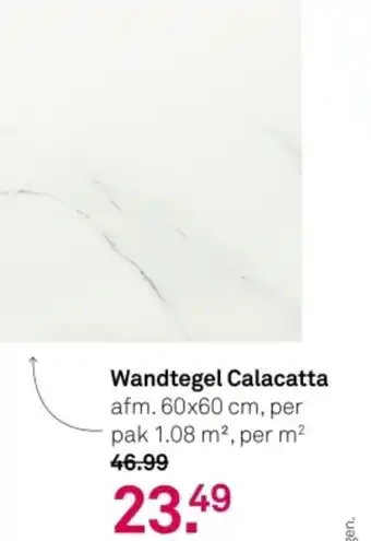 Karwei Wandtegel Calacatta aanbieding