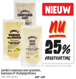 Jumbo Jumbo's roomsaus voor groenten, kaassaus of champignonsaus aanbieding