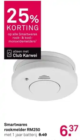 Karwei Smartwares rookmelder RM250 aanbieding