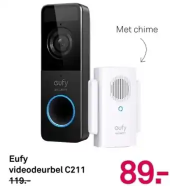 Karwei Eufy videodeurbel C211 aanbieding