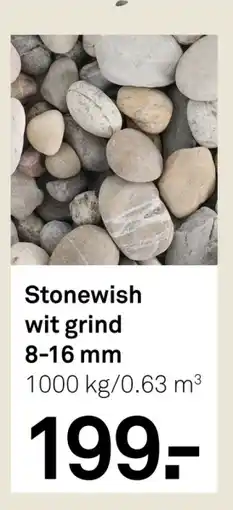 Karwei Stonewish wit grind 8-16 mm aanbieding