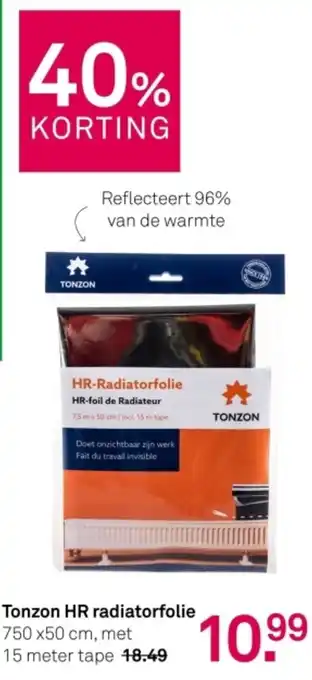 Karwei Tonzon HR radiatorfolie aanbieding