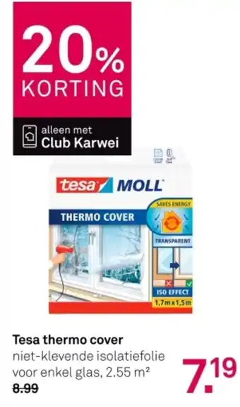 Karwei Tesa thermo cover aanbieding