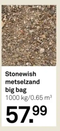 Karwei Stonewish metselzand big bag aanbieding