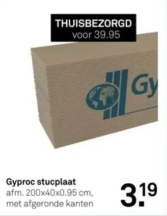 Karwei Gyproc stucplaat aanbieding