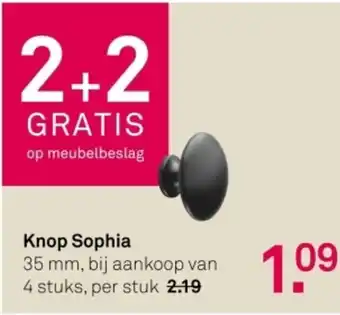 Karwei Knop Sophia aanbieding