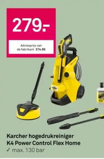 Karwei Karcher hogedrukreiniger K4 Power Control Flex Home aanbieding