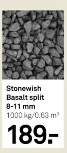 Karwei Stonewish Basalt split 8-11 mm aanbieding