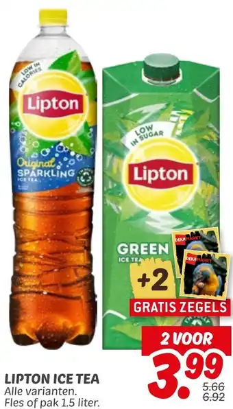 Dekamarkt Lipton ice tea aanbieding