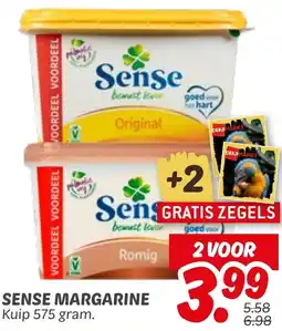 Dekamarkt Sense margarine aanbieding