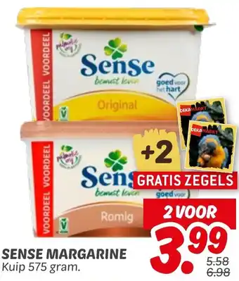 Dekamarkt Sense margarine aanbieding