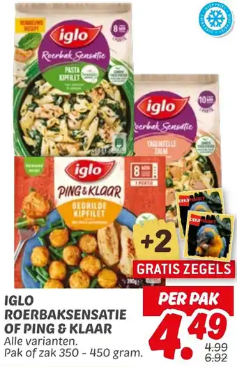 Dekamarkt Iglo roerbaksensatie of ping & klaar aanbieding