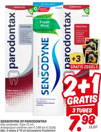 Dekamarkt Sensodyne of parodontax aanbieding