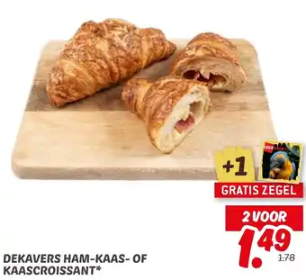 Dekamarkt Dekavers ham-kaas of kaascroissant aanbieding