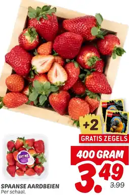 Dekamarkt Spaanse aardbeien aanbieding