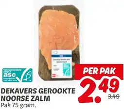 Dekamarkt Dekavers gerookte noorse zalm aanbieding