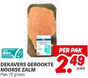 Dekamarkt Dekavers gerookte noorse zalm aanbieding