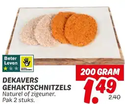 Dekamarkt Dekavers gehaktschnitzels aanbieding