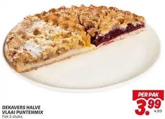 Dekamarkt Dekavers halve vlaai puntenmix aanbieding