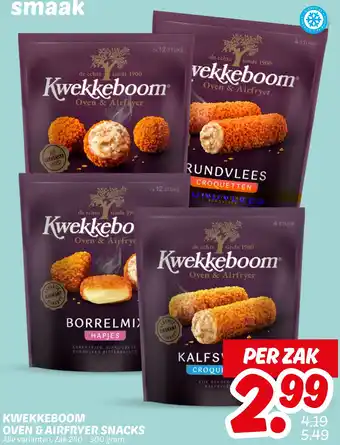 Dekamarkt Kwekkeboom oven & airfryer snacks aanbieding