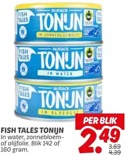 Dekamarkt Fish tales tonijn aanbieding