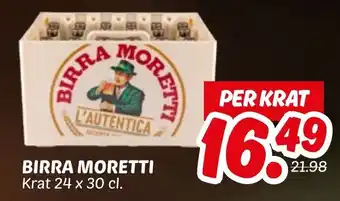 Dekamarkt Birra moretti aanbieding