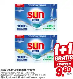 Dekamarkt Sun vaatwastabletten aanbieding