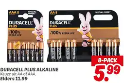 Dekamarkt Duracell plus alkaline aanbieding