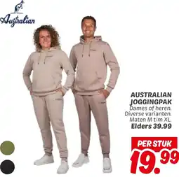 Dekamarkt Australian joggingpak aanbieding