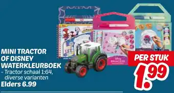 Dekamarkt Mini tractor of disney waterkleurboek aanbieding