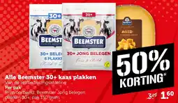 Coop Alle Beemster 30+ kaas plakken aanbieding