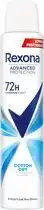 Bol.com Rexona Women Cotton Dry - Deodorant Spray - 2 x 150 ml aanbieding