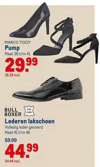 Makro Marco Tozzi Pump Of Bull Boxer Lederen Lakschoen aanbieding