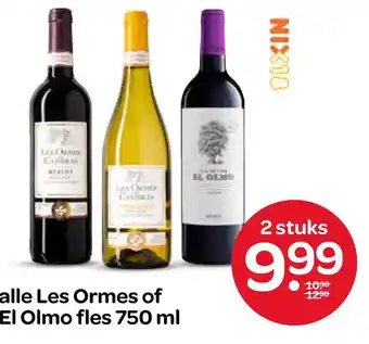 Spar alle Les Ormes of El Olmo fles 750 ml aanbieding