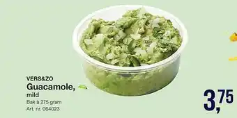 Bidfood Vers&Zo Guacamole, Mild aanbieding