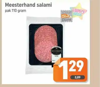 Dagwinkel Meesterhand Salami aanbieding