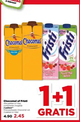 PLUS Chocomel of Fristi aanbieding