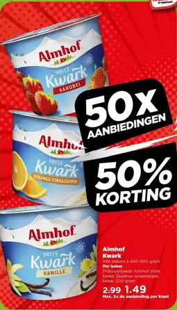 PLUS Almhof Kwark aanbieding