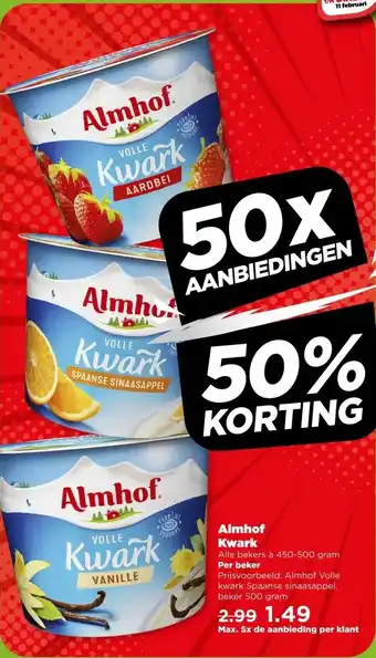 PLUS Almhof Kwark aanbieding