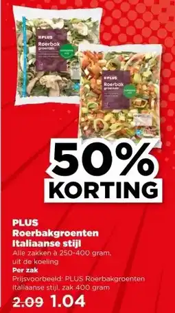 PLUS PLUS Roerbakgroenten Italiaanse stijl aanbieding