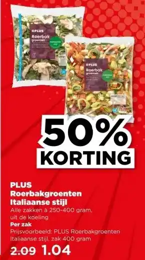 PLUS PLUS Roerbakgroenten Italiaanse stijl aanbieding