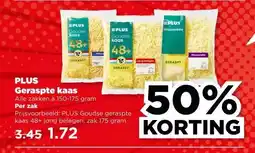 PLUS PLUS Geraspte kaas aanbieding