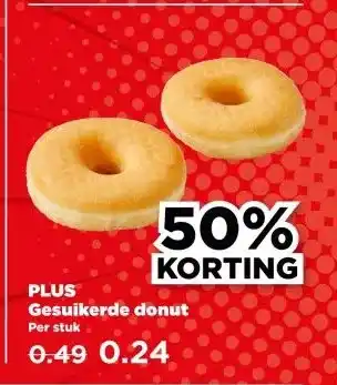 PLUS PLUS Gesuikerde donut aanbieding