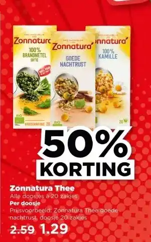 PLUS Zonnatura Thee aanbieding