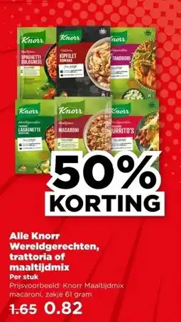 PLUS Alle Knorr Wereldgerechten, trattoria of maaltijdmix aanbieding