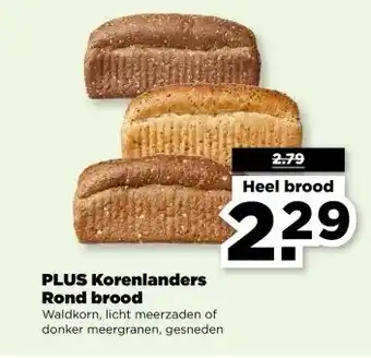 PLUS PLUS Korenlanders Rond brood aanbieding