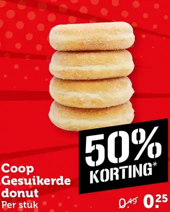 Coop Coop Gesuikerde donut aanbieding