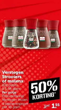 Coop Verstegen Strooiers of molens aanbieding