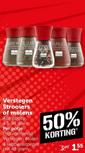 Coop Verstegen Strooiers of molens aanbieding