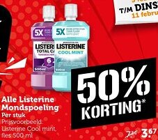 Coop Alle Listerine Mondspoeling aanbieding